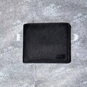 Michael Kors Black MK logo Leather Card Holder